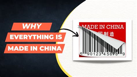why are a lot of things made in china